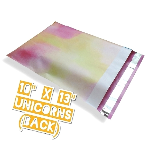 100 Poly Mailers 10x13 Unicorns - Picture 3 of 3